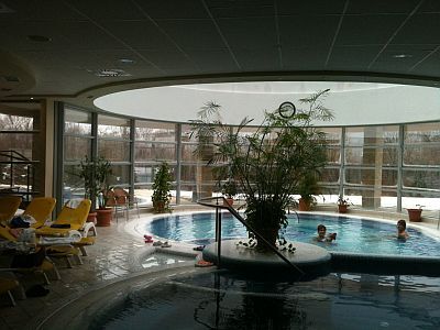 Spazwembad met medisch water in Thermal Hotel Visegrad