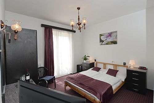 Gunstige kamer van Hotel Budai met twee bedden en mooi panoramisch uitzicht  