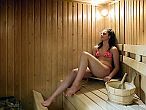 Sauna in het Hotel Mercure Korona in de Kecskemeti straat (utca) in het hart van Boedapest, de hoofdstad van Hongarije